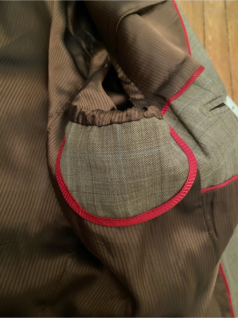 Vintage Pendleton 100% wool plaid suit 46R